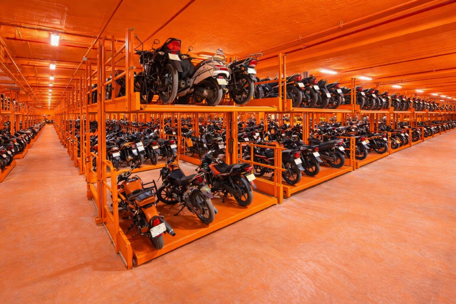 Multilevel Bike Parking System